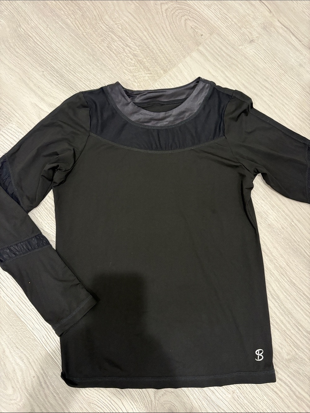 Black Long Sleeve UV Protection Long Sleeve Top